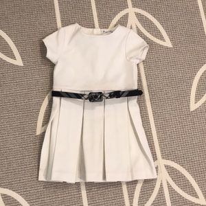 Ralph Lauren off white belted dress